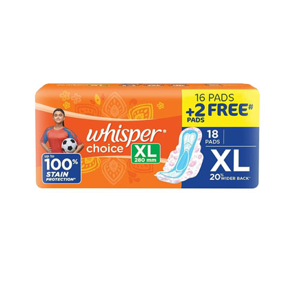 Whisper Sanitary Pads XL